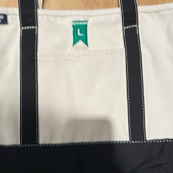 Land's End Canvas tote various colors embroidery pockets key hook Size Medium - Picture 5 of 16